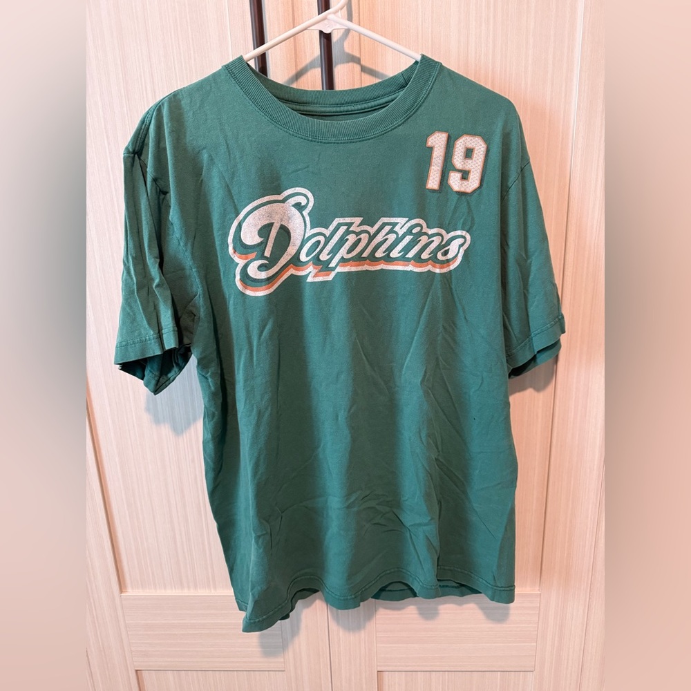 Vintage Reebok NFL Miami Dolphins Football Marshall #19 Jersey Shirt Large